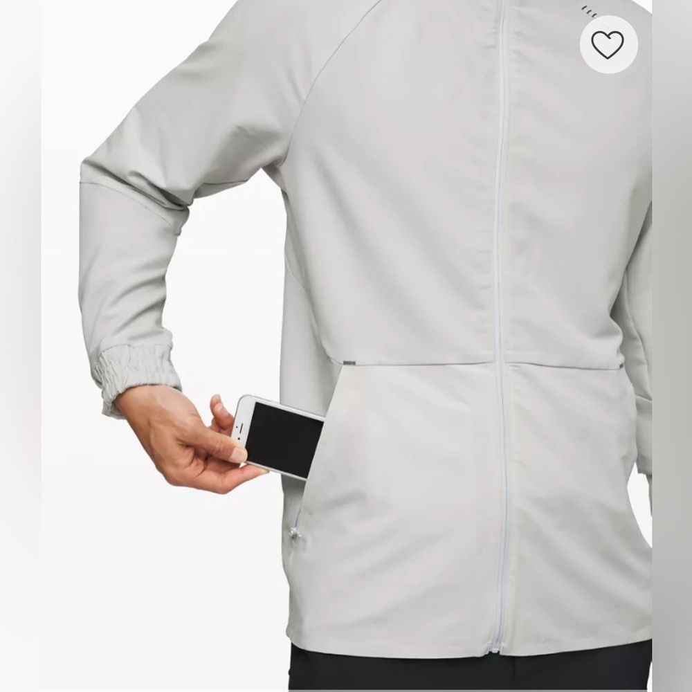 Lululemon Men’s Lightweight Zip Jacket Gray Size L Athletic Training Jacket